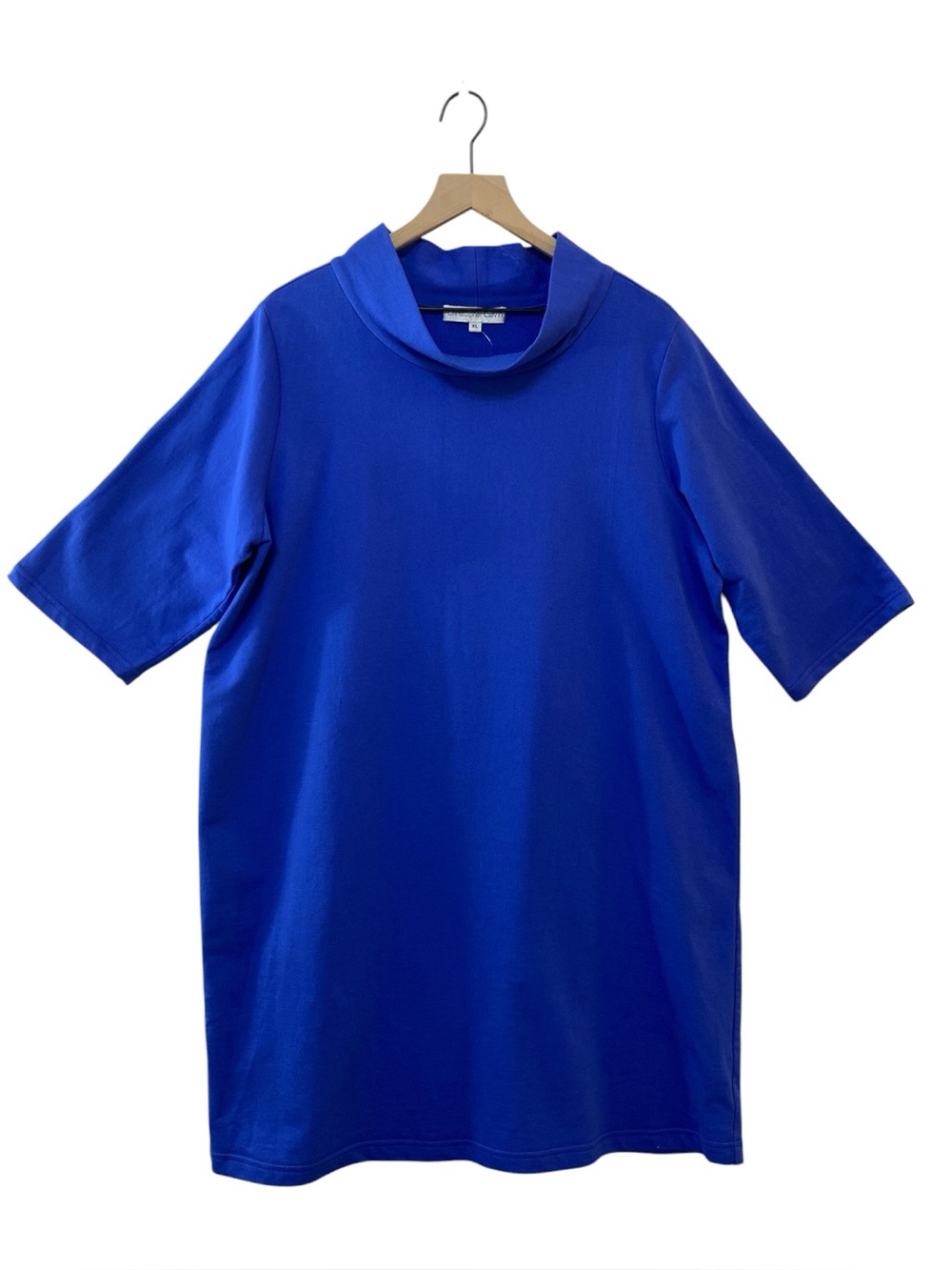Christopher Calvin Royal Blue Shift Dress Size XL NWT 100% Cotton‎ Minimalist